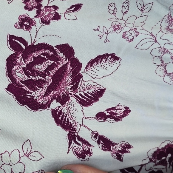 Torrid Challis Floral Long Sleeve Dress White 2X - Picture 6 of 16